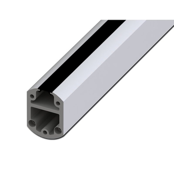 Open Tube Suspension Profile, 78.74 in. H x 2.56 in. W x 3.54 in. L, Aluminum